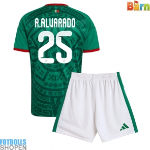 Billiga Mexiko Roberto Alvarado #25 Hemmatröja Barn VM 2026 Kortärmad (+ Korta byxor)